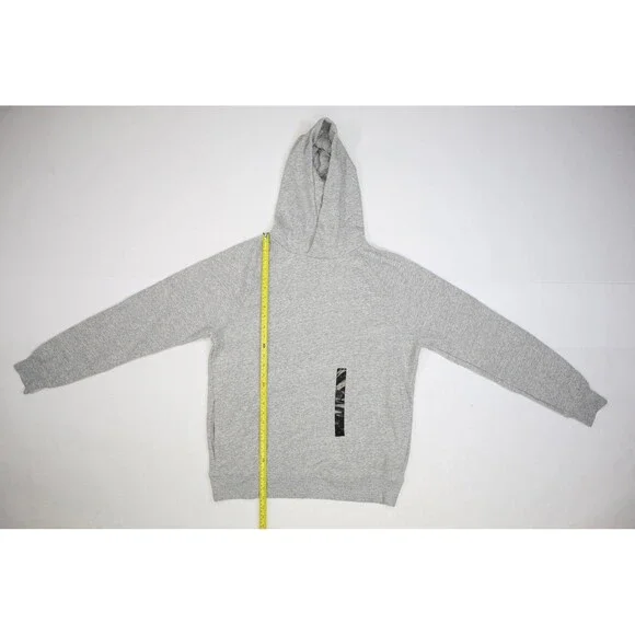 Banana Republic Hoodie Mens Large Gray Clean Fleece Pullover Heat Gry New NWT - Picture 2 of 12